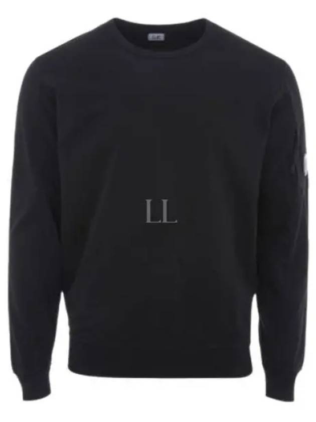 Light Fleece Sweatshirt Black - CP COMPANY - BALAAN 2