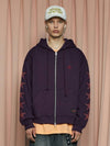 Star Zip-Up Hood Purple - UNALLOYED - BALAAN 1