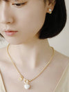 Ball Chain Toggle Heart Necklace Gold - SOSOO - BALAAN 3