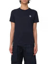 Embroidered Logo Short Sleeve T-Shirt Navy - BURBERRY - BALAAN 2