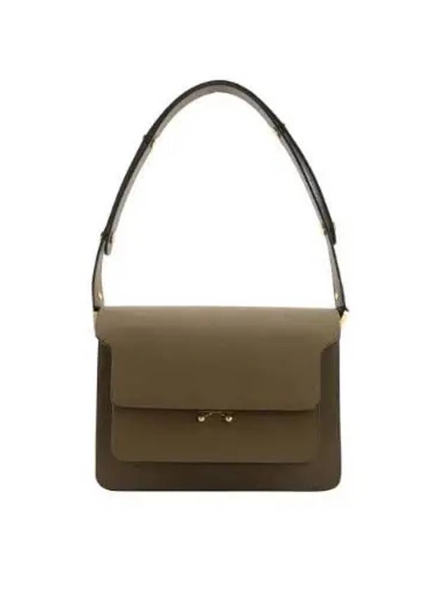 Saffiano Trunk Medium Shoulder Bag Brown - MARNI - BALAAN 2