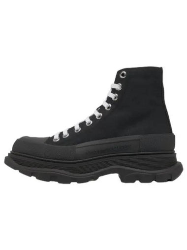 Tread Slick High Top Sneakers Black - ALEXANDER MCQUEEN - BALAAN 1