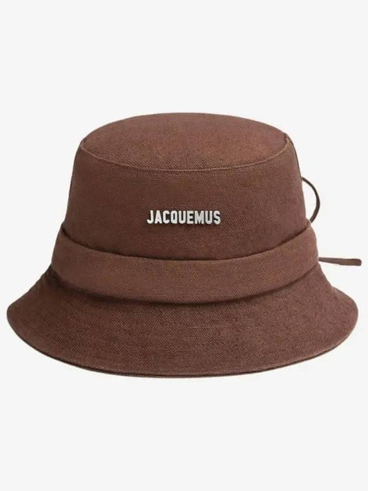 Le Bob Gadjo Knotted Bucket Hat Brown - JACQUEMUS - BALAAN 2