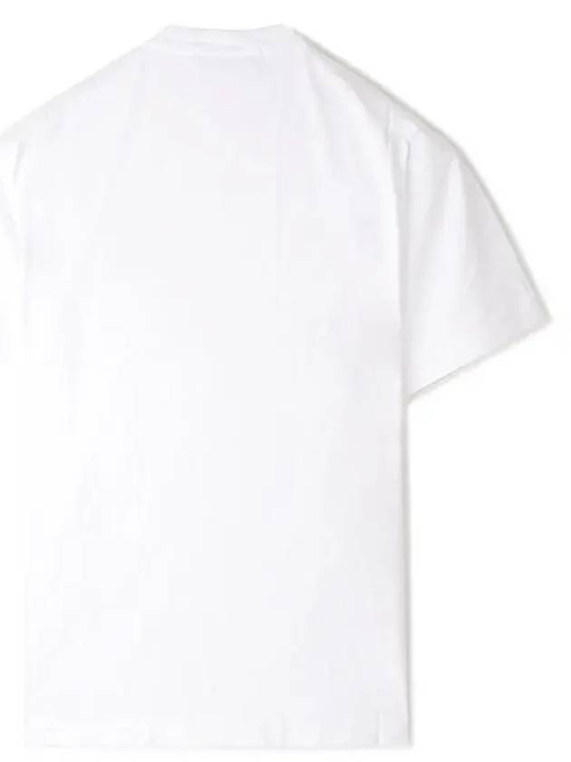 Slimfit Cotton Jersey Short Sleeve T-shirt White - STONE ISLAND - BALAAN 3