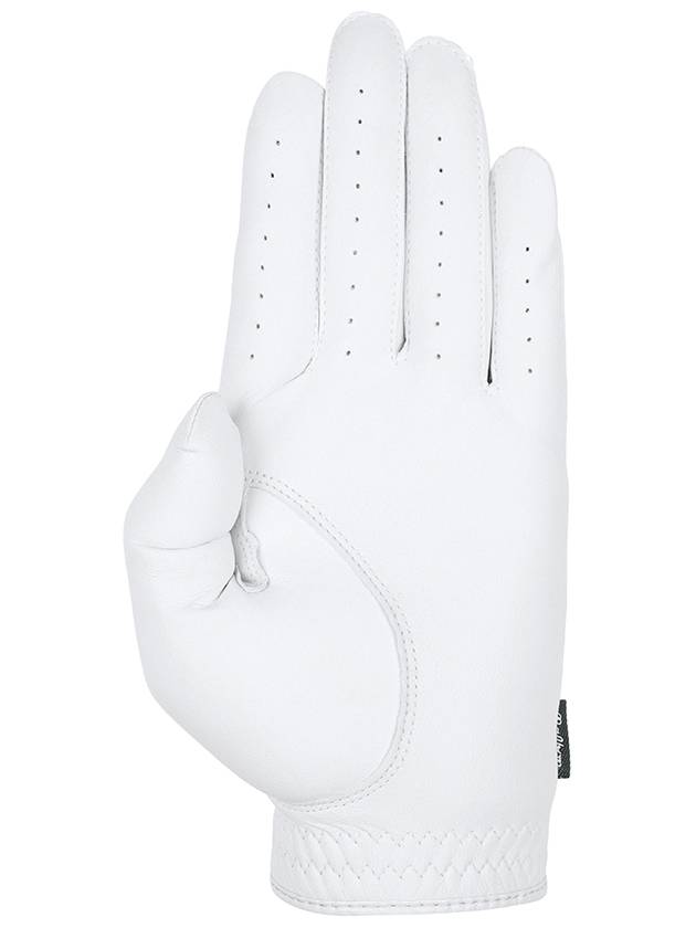 Men s M logo left hand glove WHITE MAN - MALBON GOLF - BALAAN 2