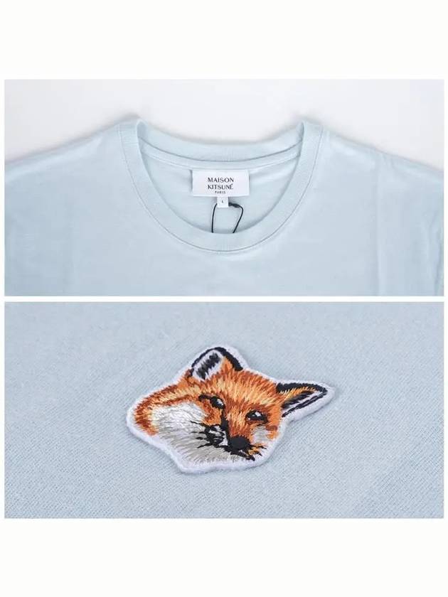 Fox Head Patch Classic Short Sleeve T-Shirt Clear Blue - MAISON KITSUNE - BALAAN 6