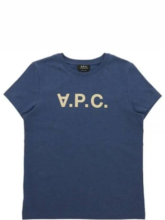 VPC Logo Short Sleeve T-shirt Indigo - A.P.C. - BALAAN 2