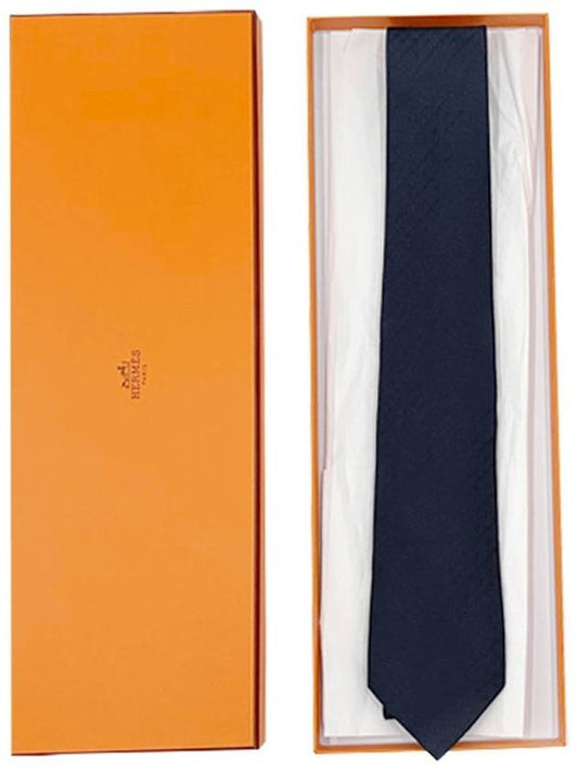 Men s Pakone New H Tie Marine Navy Wedding H036233T02 - HERMES - BALAAN 1