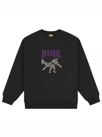 Air Crewneck SP2318 BLK Air Crewneck Sweatshirt - DIME - BALAAN 1