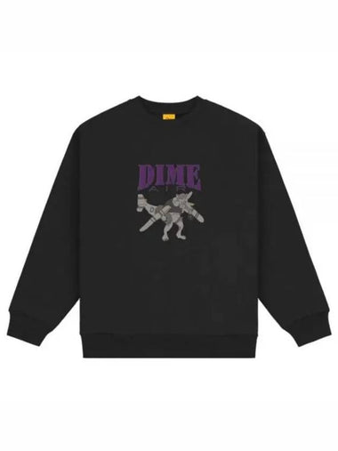 Air Crewneck SP2318 BLK Air Crewneck Sweatshirt - DIME - BALAAN 1