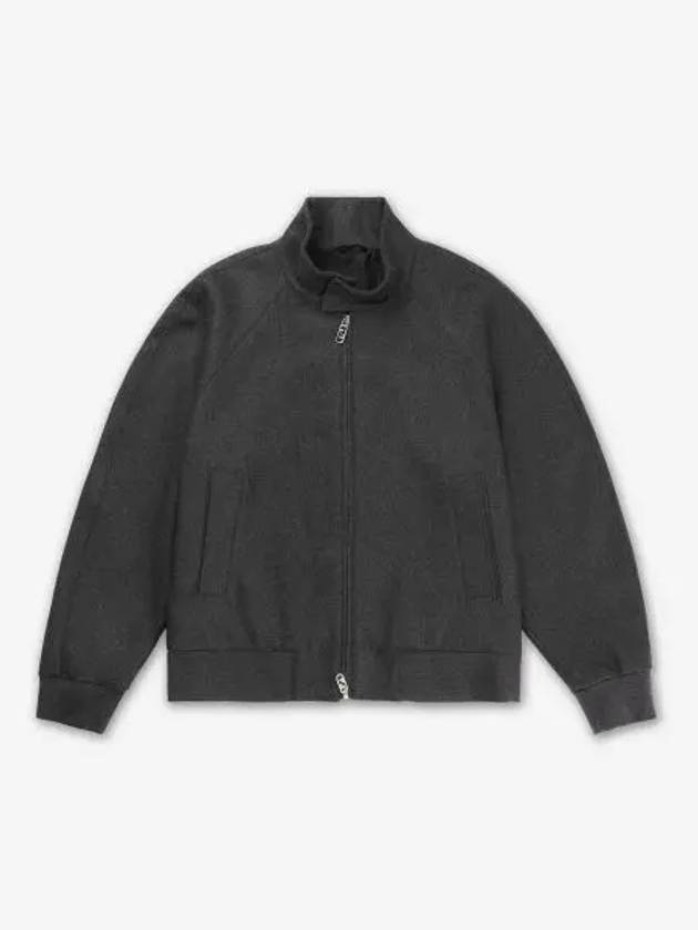 High Neck Cashmere Bomber Jacket Grey - FENDI - BALAAN 2