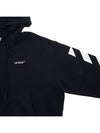 Diagonal Logo Hoodie Black - OFF WHITE - BALAAN 5