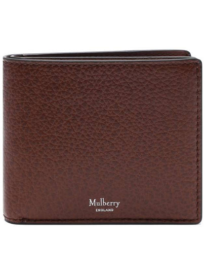 Classic Logo Small Grain Half Wallet Brown - MULBERRY - BALAAN 2