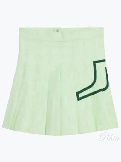 Women's Naomi Pleated Skirt Green - J.LINDEBERG - BALAAN 2