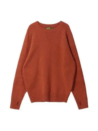 Lambs wool tweed knit orange - OGARP - BALAAN 1