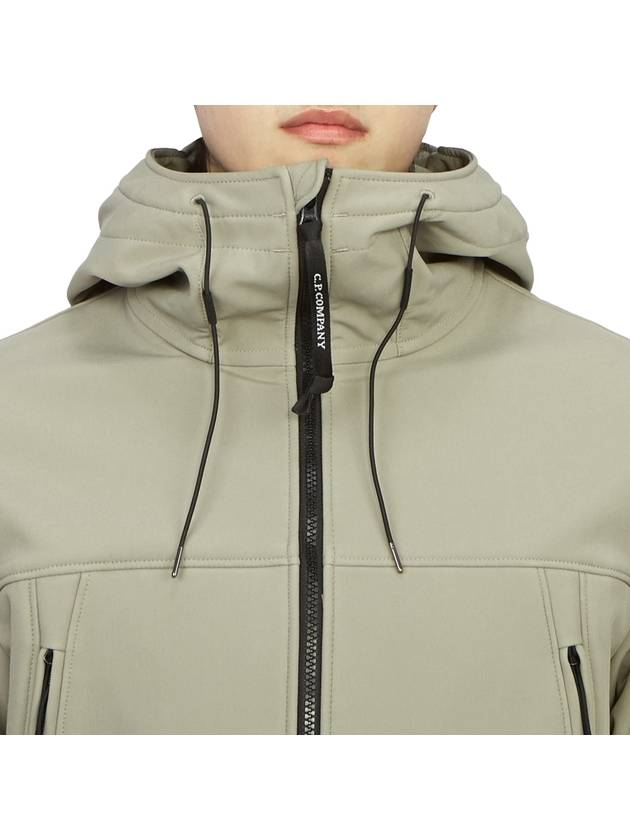 Men's Shell R Drawstring Goggle Hooded Jacket Sage - CP COMPANY - BALAAN 7