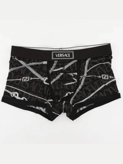 Men's Logo Print Briefs Black - VERSACE - BALAAN 2