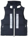 Marina Back Logo Print Vest Navy - STONE ISLAND - BALAAN 2