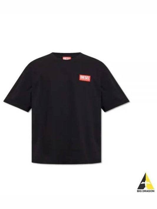 T Nlabel L1 Short Sleeve T-Shirt Black - DIESEL - BALAAN 2