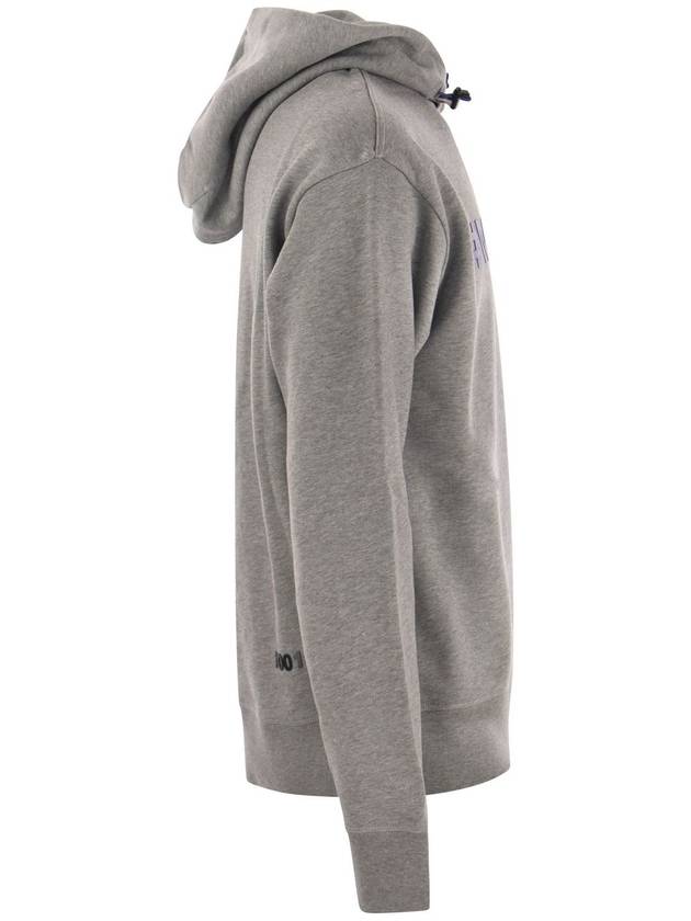 Grenoble Hooded Sweatshirt I20978G0002780451 983 GRAY - MONCLER - BALAAN 4