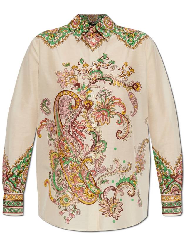 Etro Shirt With Decorative Print, Women's, Cream - ETRO - BALAAN 1