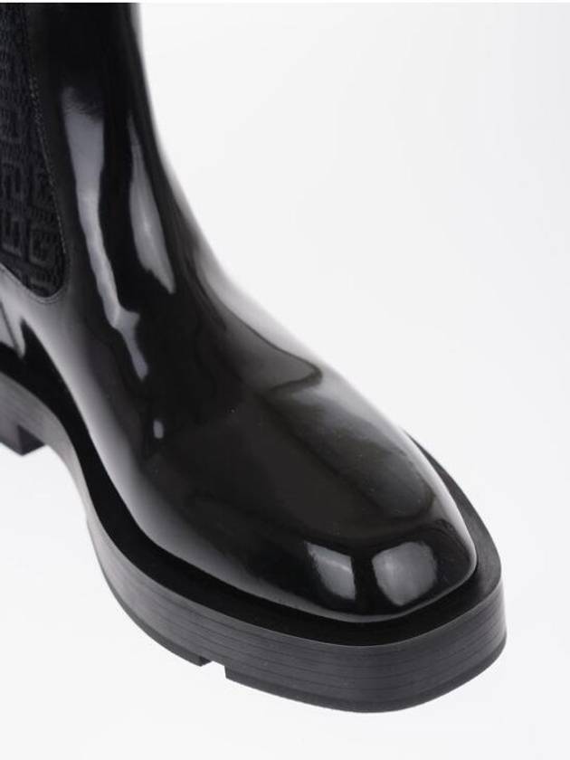 Monogram Shiny Leather Chelsea Boots - GIVENCHY - BALAAN.