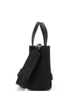 Mini G-Tote Shopping Bag In Canvas Black - GIVENCHY - BALAAN 3