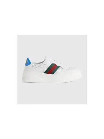 Web detail blue tab low top sneakers white - GUCCI - BALAAN 2