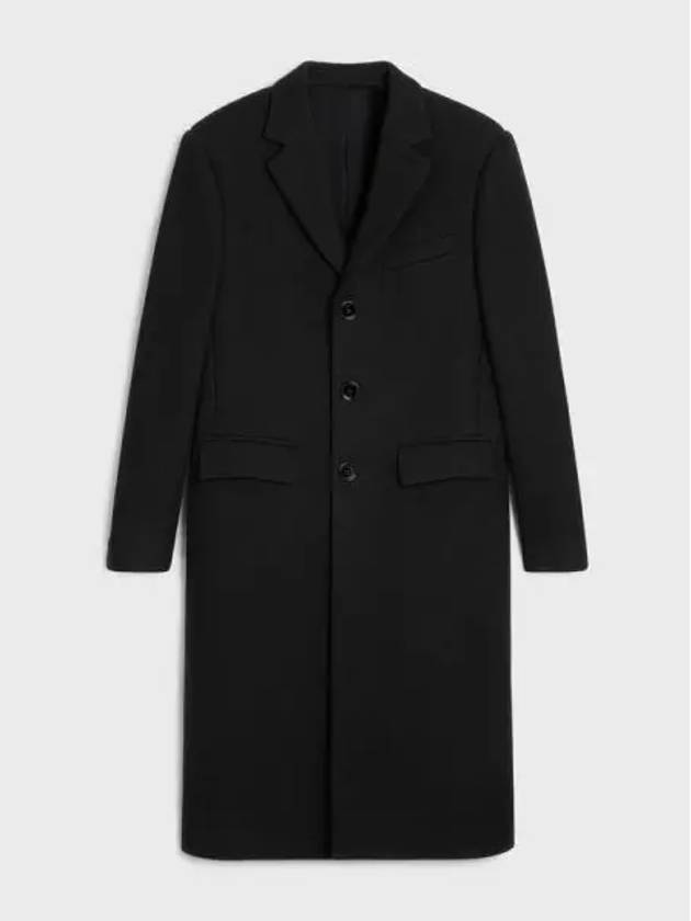 boxy coat felt black - CELINE - BALAAN 2