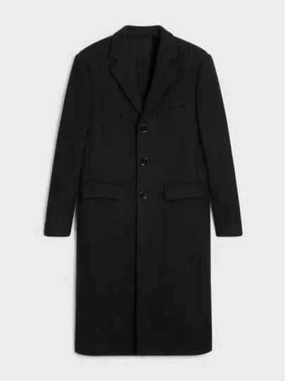 boxy coat felt black - CELINE - BALAAN 2