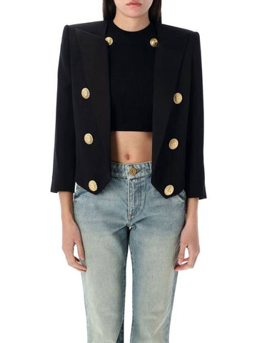 Balmain 6 Buttons Cropped Jacket - BALMAIN - BALAAN 1