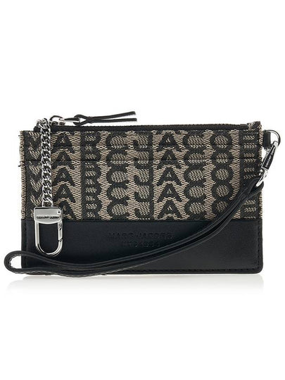 The Monogram Top Zip Wristlet Half Wallet Beige - MARC JACOBS - BALAAN 2