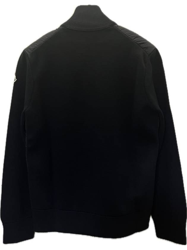 Padded wool cardigan black - MONCLER - BALAAN 3