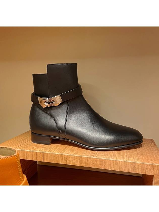 Neo Leather Ankle Walker Boots Black - HERMES - BALAAN 2