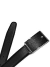 Plate Buckle Saffiano Leather Belt Black - MONTBLANC - BALAAN 3