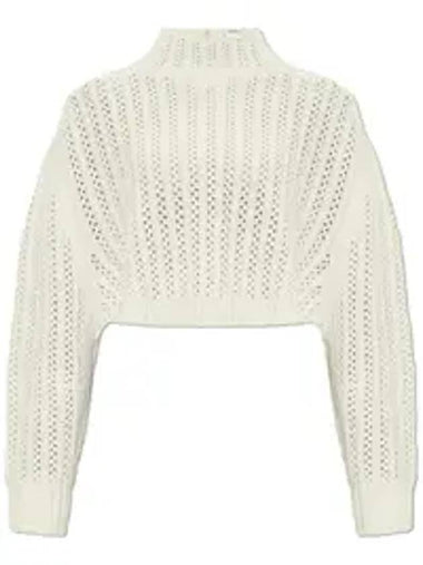 Hodeida Wool Knit Top White - MAX MARA - BALAAN 1