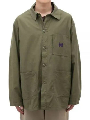 24 D N Coverall Olive OT179 DN Jacket - NEEDLES - BALAAN 1