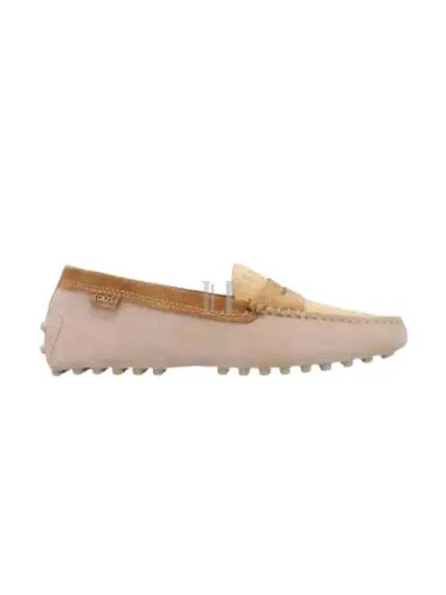 Gommino Suede Driving Shoes Beige - TOD'S - BALAAN 2