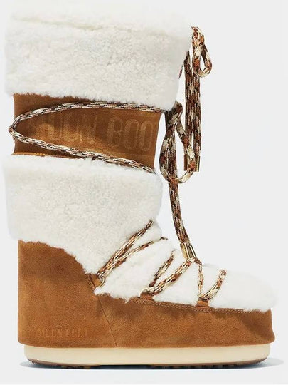 Icon Cream Shearling Boots Whiskey Off White 1402610 MA03 LAB69 - MOON BOOT - BALAAN 2