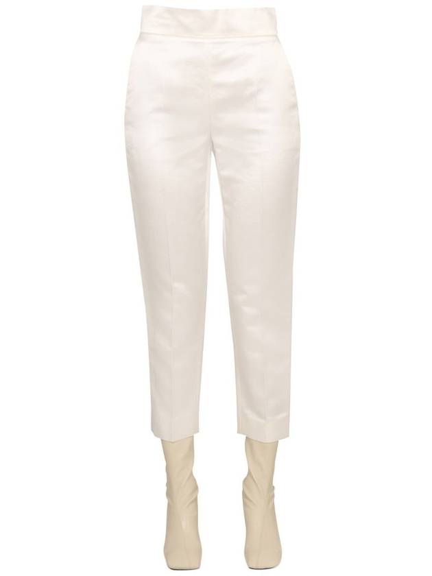 Geisha Straight Pants Optical White - MAX MARA - BALAAN 2