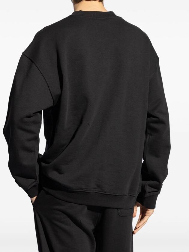 S Box D Logo Patch Sweatshirt Black - DIESEL - BALAAN 5