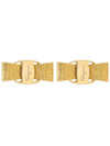 Vara Ribbon Earrings Gold - SALVATORE FERRAGAMO - BALAAN 3