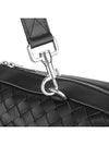 Classic Intrecciato Leather Silver Zipper Brief Case Black - BOTTEGA VENETA - 8