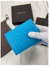 wide halfwallet sky blue - BOTTEGA VENETA - BALAAN.