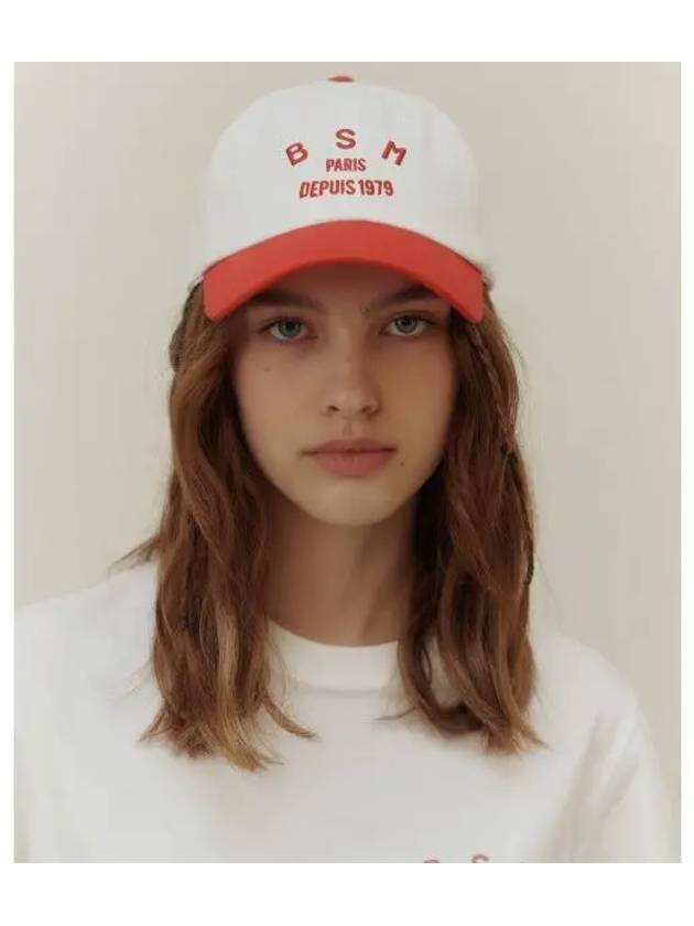 BSM LOGO BALL CAP MULTI RED - BENSIMON - BALAAN 1