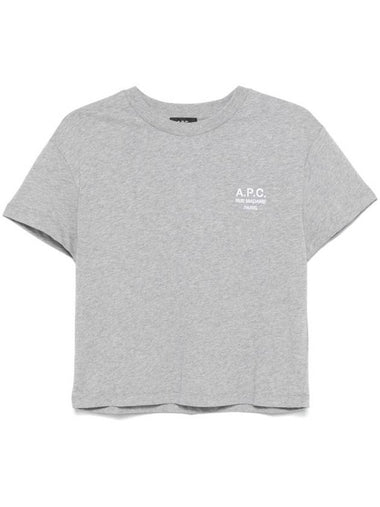 Boxy Rue Madame Short Sleeve T-Shirt Grey - A.P.C. - BALAAN 1