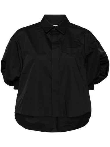 Sacai Shirts Black - SACAI - BALAAN 1