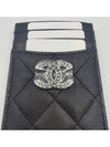 24P Coco Lettering CC Logo Card Slot Caviar Black AP3835 - CHANEL - BALAAN 5