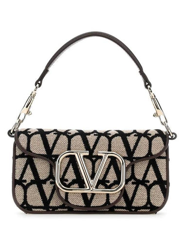 V Logo Signature Toile Iconographe Shoulder Bag Beige - VALENTINO - BALAAN 1