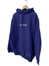 white logo hoodie blue - BALENCIAGA - BALAAN 3